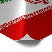 Iran - iranische Flagge - Poster (Ecke)