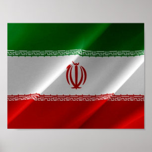 Iran - iranische Flagge - Poster