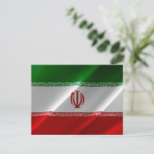 Iran - iranische Flagge - Postkarte (Stehend Vorderseite)
