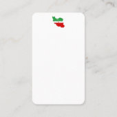 Iran Karte mit Flagge und Emblem (Rückseite)