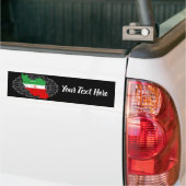 Iran Karte mit Flagge und Emblem Autoaufkleber (Auf Lkw)
