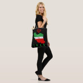 Iran Karte mit Flagge und Emblem Tasche (Am Model)