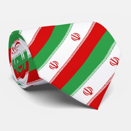 Iran-Krawatte, Mode-iranische Flagge, Wirtschaft Krawatte (Gerollt)