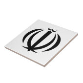 Iran Landesflagge Symbol Emblem Wappen Fliese (Seite)