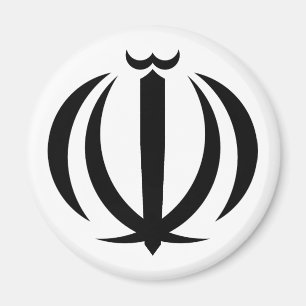 Iran Landesflagge Symbol Emblem Wappen Magnet