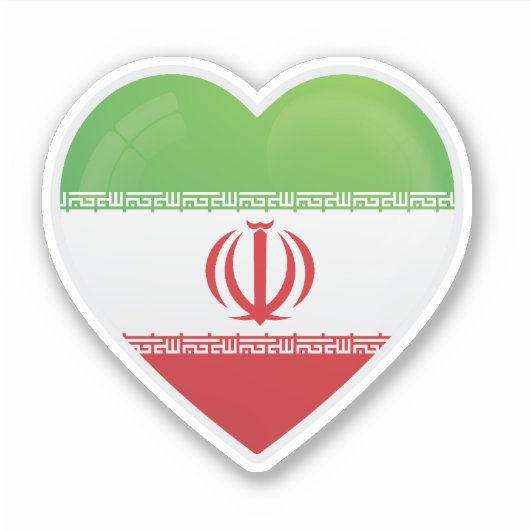 Iran-Liebe Aufkleber (Vorderseite)