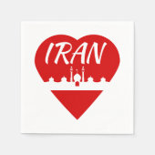 Iran Liebe Iran Serviette (Vorderseite)