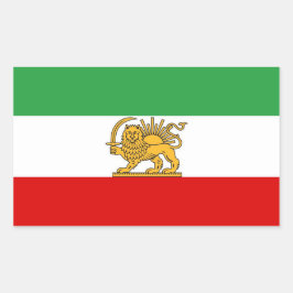 IRAN Lion and Sun Flag LARGE Sticker