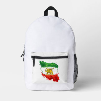 Iran Lion & Sun Backpack | Persian Shir o Khorshid Bedruckter Rucksack
