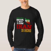 Iran Lion Sun Flag, Iran, Persisch, Iran Karte, Fl T-Shirt (Vorderseite)