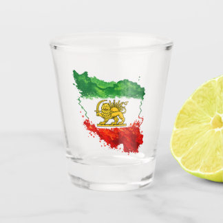 Iran Löwe & Sonne Schnapsglas | Persisch Shir o Kh