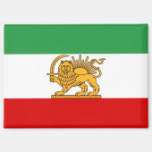 IRAN Löwe und Sonne Flagge Magnet (Vorderseite)