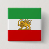 IRAN Löwe und Sonne Iran-Flagge Pin-Abzeichen Button (Vorderseite)