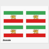 IRAN Löwe und Sonnenflagge GROß Aufkleber (Blatt)
