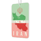 Iran Map with Flag and Emblem Autolufterfrischer (Links)