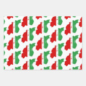 Iran Map with Flag and Emblem Geschenkpapier Set (Vorderseite 2)