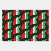 Iran Map with Flag and Emblem Geschenkpapier Set (Vorderseite)