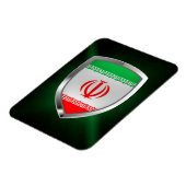 Iran Metallic Emblem Magnet (Linke Seite)