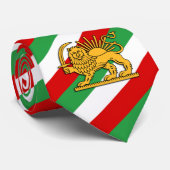 Iran, Persian flag with Lion, Shah of Iran Krawatte (Gerollt)