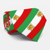 Iran, Persian flag with Lion, Shah of Iran Stripes Krawatte (Gerollt)