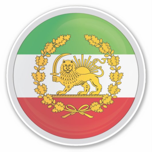 Iran Persian Lion Kingdom Pahlevi Aufkleber (Vorderseite)