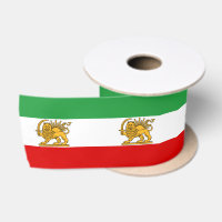 Iran, persische Flagge mit Löwe, Schah von Iran /