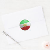 Iran Persische Glossy Circle Flag Runder Aufkleber (Umschlag)