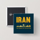 Iran Pride Iran Persia Wiege der Zivilisation Button (Vorne & Hinten)