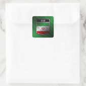 Iran Quadratischer Aufkleber (Tasche)