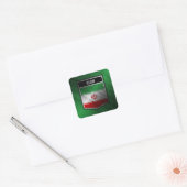Iran Quadratischer Aufkleber (Umschlag)