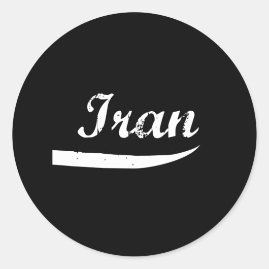 Iran-Revolution Runder Aufkleber (Vorderseite)