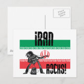 Iran Rocks Postkarte (Vorne/Hinten)