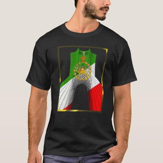 Iran Shahyad Tower AKA Azadi Tower mit Pahlavi su T-Shirt (Vorderseite)