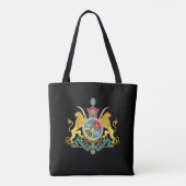 Iran Tote, Imperial Coat of Arms 1925-1979 /black Tasche (Rückseite)