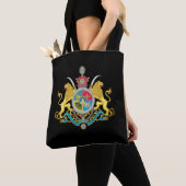 Iran Tote, Imperial Coat of Arms 1925-1979 /black Tasche (Von Nahem)