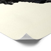 Iran Trendy Peace Sign mit iranischer Landkarte Poster (Ecke)