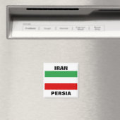 Iran Tricolor "IRAN" & "PERSIA" Magnet (In Situ (Geschirrspüler))