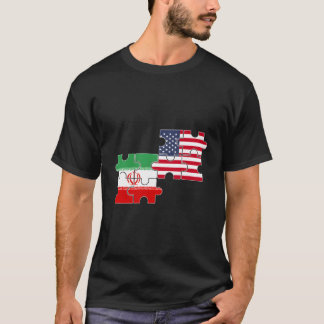 Iran USA Flaggenamerikaner Iran T-Shirt