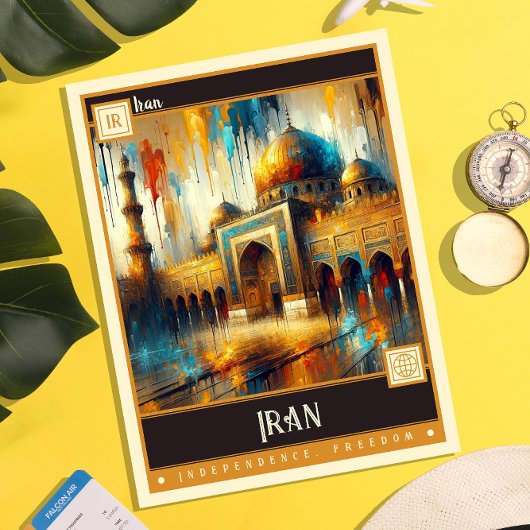 Iran | Vintage Malerei Postkarte