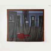 Irane Asylum Corridor Halloween Hintergrund Wandteppich (Vorderseite (Horizontal))