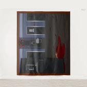 Irane Asylum Corridor Halloween Hintergrund Wandteppich (Vorderseite)