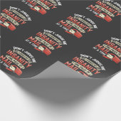 Irane Mailman Zitat von Crazy Mail Carrier Geschenkpapier (Ecke)