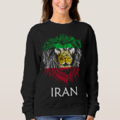 Iranian Lion Head Flag Iran Sweatshirt (Vorderseite)
