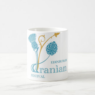 Iranische Festival-Tasse Edinburghs - Logo-Weiß Kaffeetasse