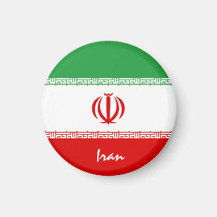 iranische Flagge & Asien - Reise-/Sportfans Magnet