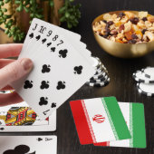 (Iranische) Flagge des Irans Spielkarten (In Situ)