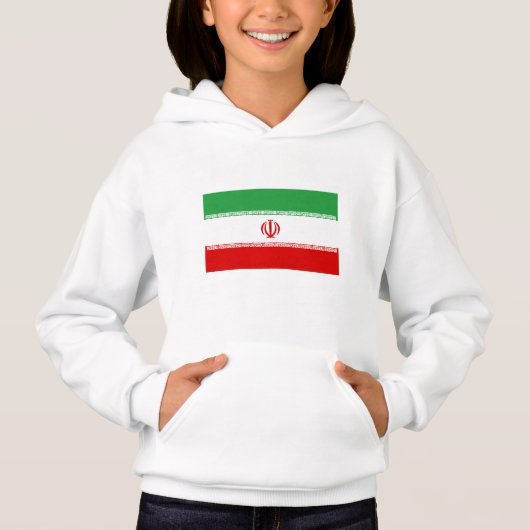 Iranische Flagge Hoodie (Vorderseite)