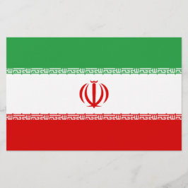 Iranische Flagge (Iran) (Persisch) Briefpapier