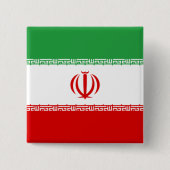 Iranische Flagge (Iran) (Persisch) Button (Vorderseite)