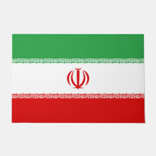 Iranische Flagge (Iran) (Persisch) Fußmatte